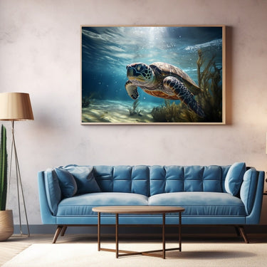 Sea Turtle Painting on Canvas
